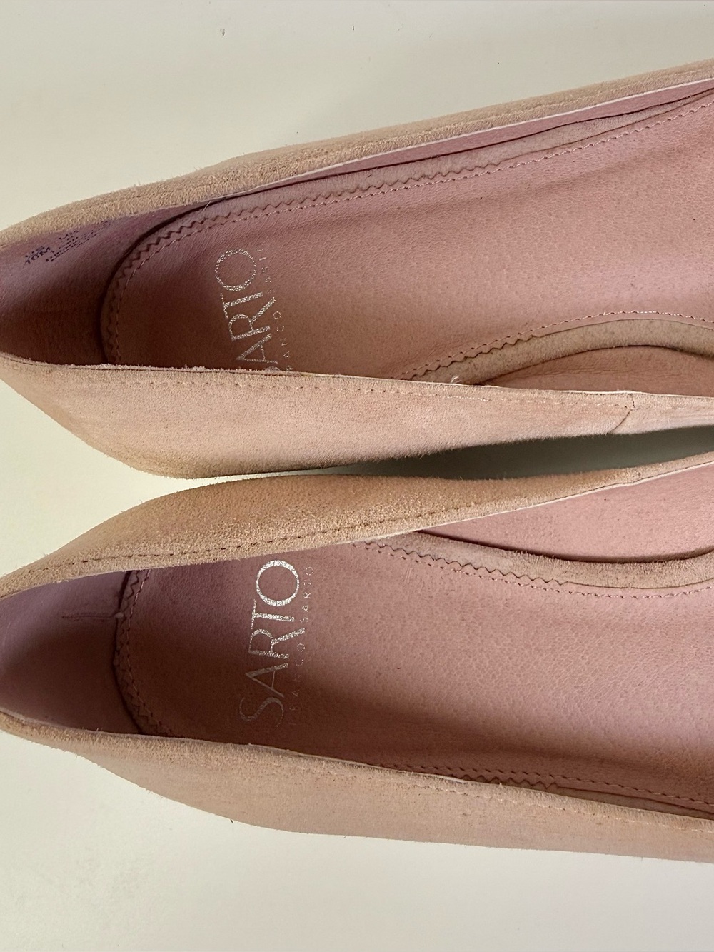 Sarto by Franco Sarto Adexie City Ballet Flats Blush Pink Suede Women's Size 10 - Picture 11 of 16